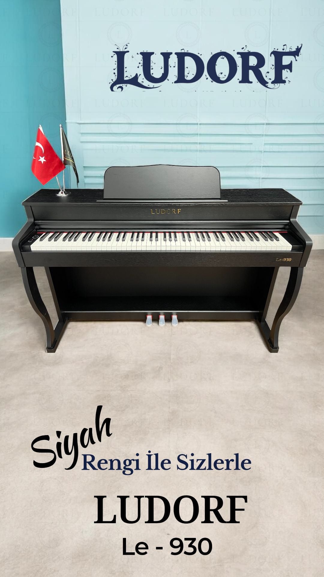 Malatya Arya Sanat Akademi Enstrüman Satışı: Ludorf Le 930 Dijital Piyano Farklı Açı